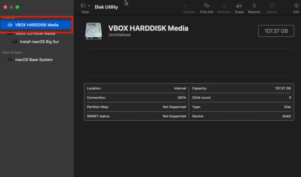 VBox-Harddisk-Media
